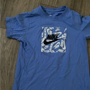 Nike Blue Tee with Graphic Print